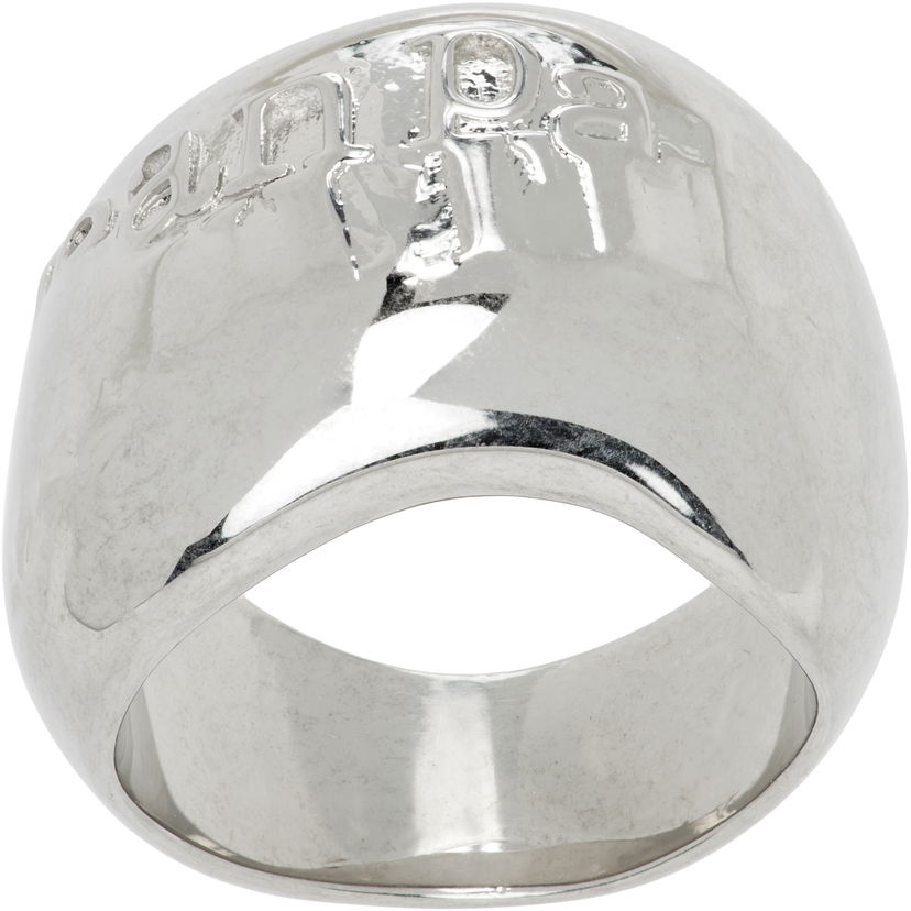 Sormus Jean Paul Gaultier Jean Paul Gaultier Silver-Tone "The Logo" Ring Metallinen | 25/03-W-JW002-X053-91
