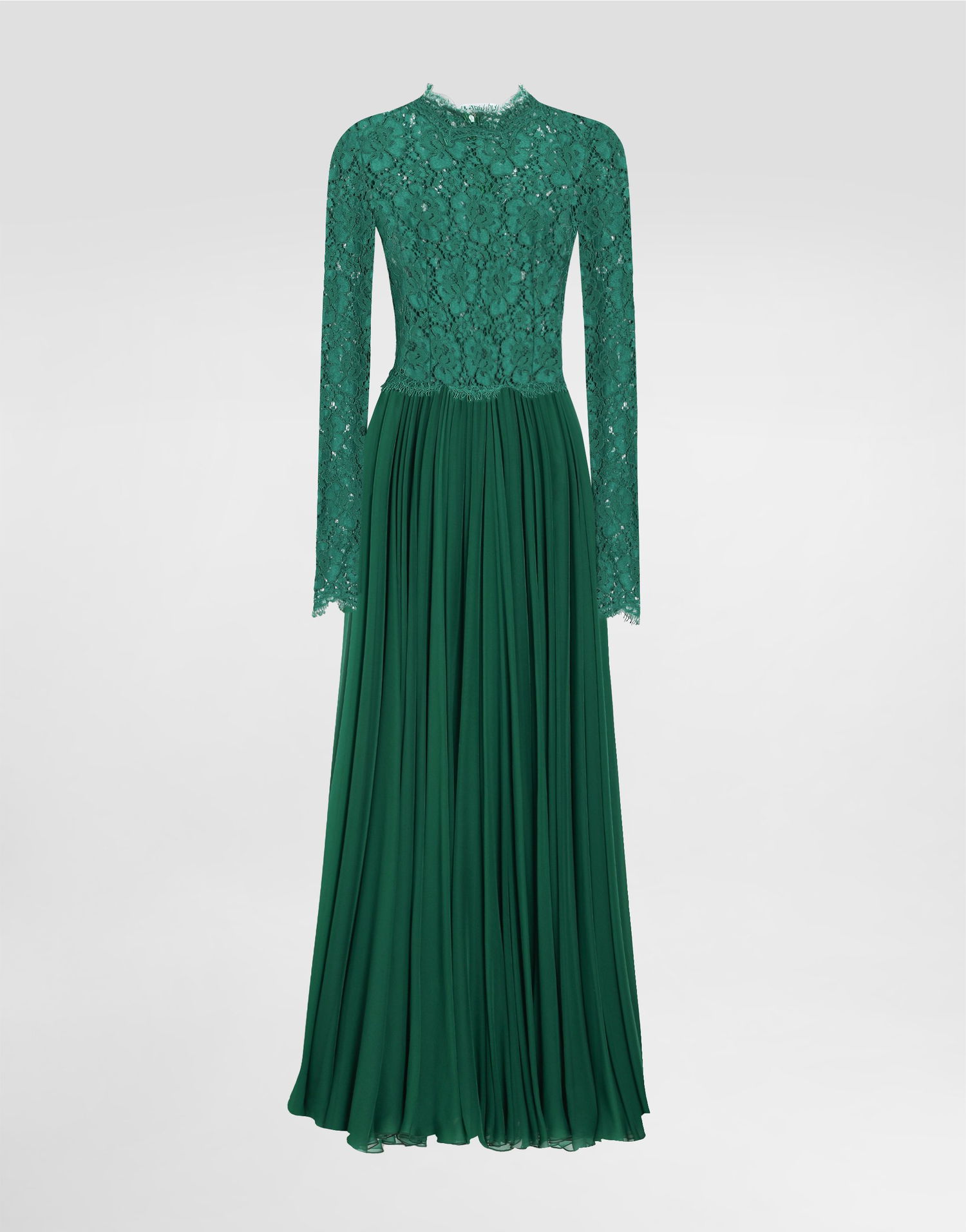 Mekko Dolce & Gabbana Long Chiffon & Lace Dress Vihreä | F6TJPTGDCTFV0402, 0