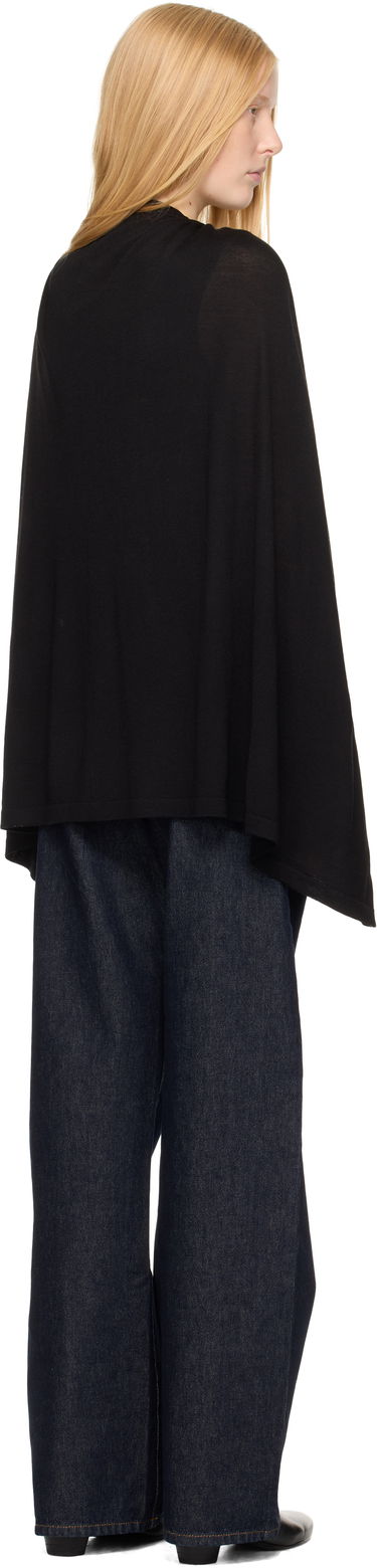Takki TOTEME TOTEME Drawstring Cape Musta | 252-WRT0551-YA0190, 2