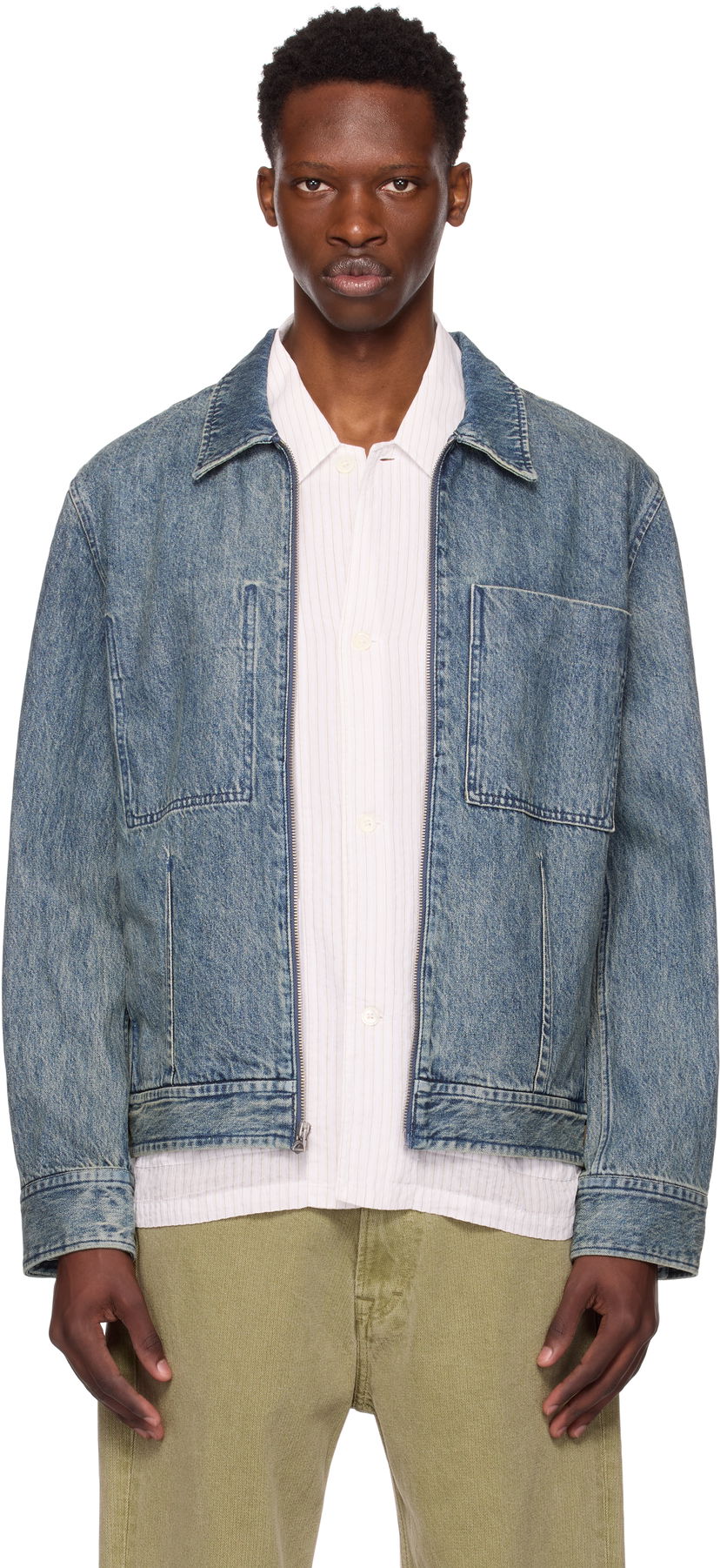 Takki rag & bone Rag & Bone Simon Garage Denim Jacket Sininen | MBW25P2011DNML