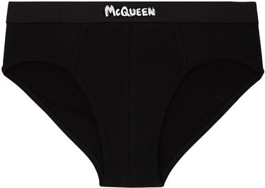 Alusvaatteet ja sukat Alexander McQueen Alexander McQueen Graffiti Briefs Musta | 7107514112Q, 0