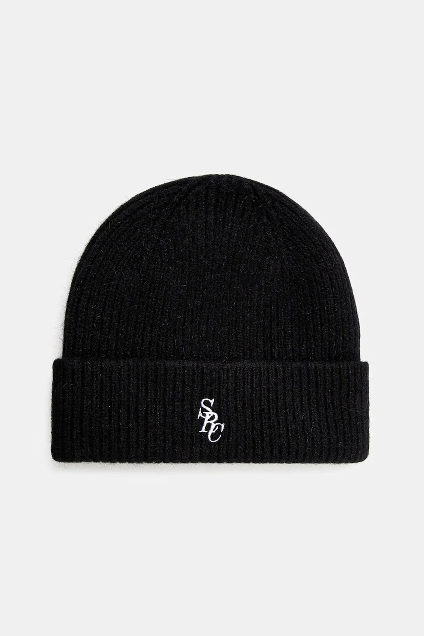 Pipo Sporty & Rich Sporty & Rich SRC Wool Beanie Musta | AC031514302BA01
