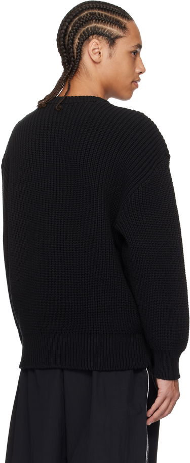 Villapaita Marine Serre Marine Serre Knit Crewneck Sweater Musta | UTK003A CKNI0529, 2