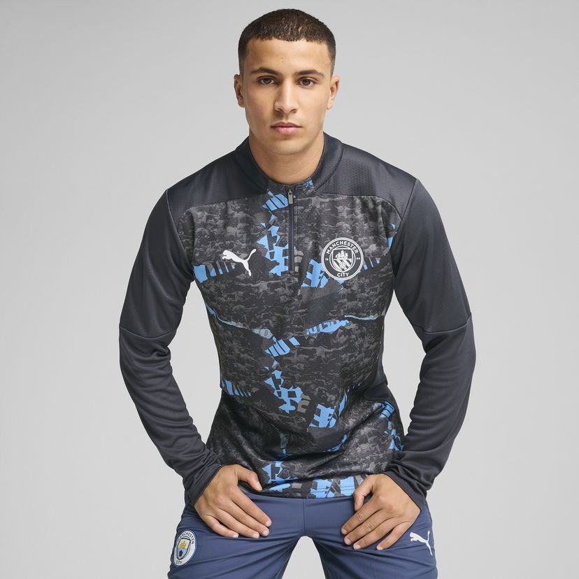 T-paita Puma Manchester City Pre-Match Quarter-Zip Top Musta | 779156_74