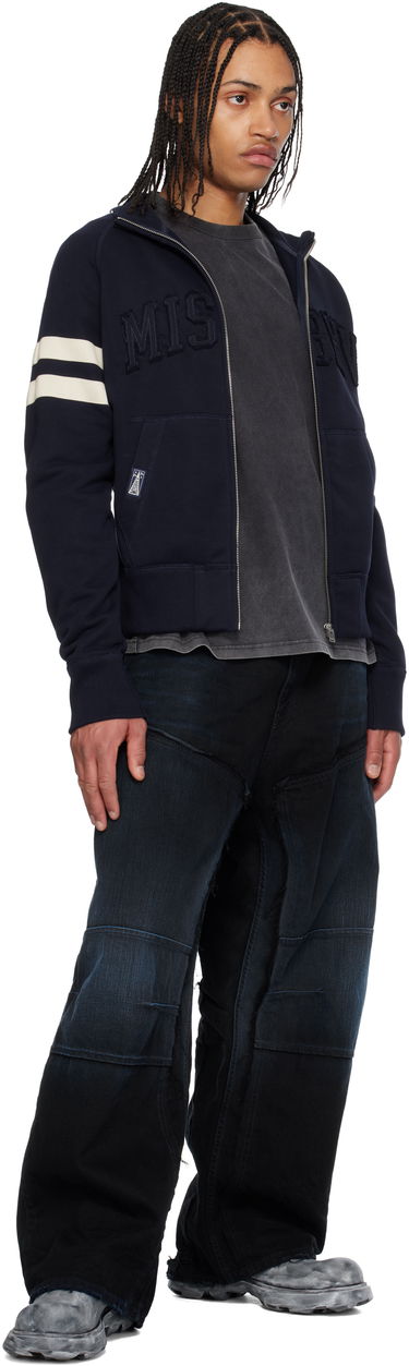 Huppari MISBHV MISBHV Zuma Zip-Up Sweater Tummansininen | 250M150, 3
