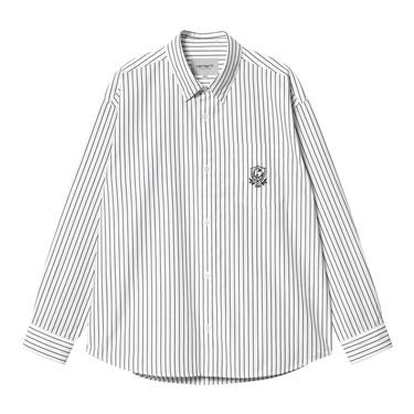 Paita Carhartt WIP L/S Linus Shirt Valkoinen | I033029_22A_XX, 0