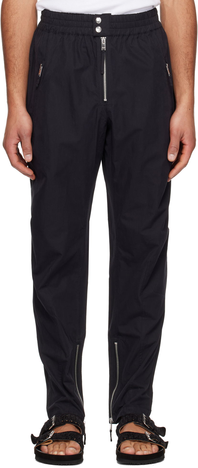 Verryttelyhousut ISABEL MARANT Isabel Marant Yilsen Zipped Trousers Musta | 25PPA0439HC-C1C02H