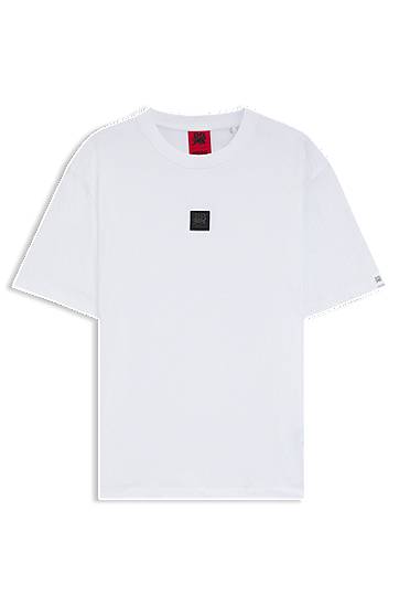 T-paita BOSS HUGO x RB T-shirt with bull-graphic logo patch Valkoinen | 50549304