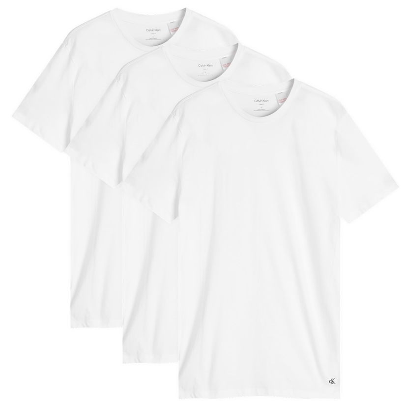 T-paita CALVIN KLEIN Calvin Klein 3 Pack Crew Neck T-Shirts, Size Large Valkoinen | LV00NB4051100