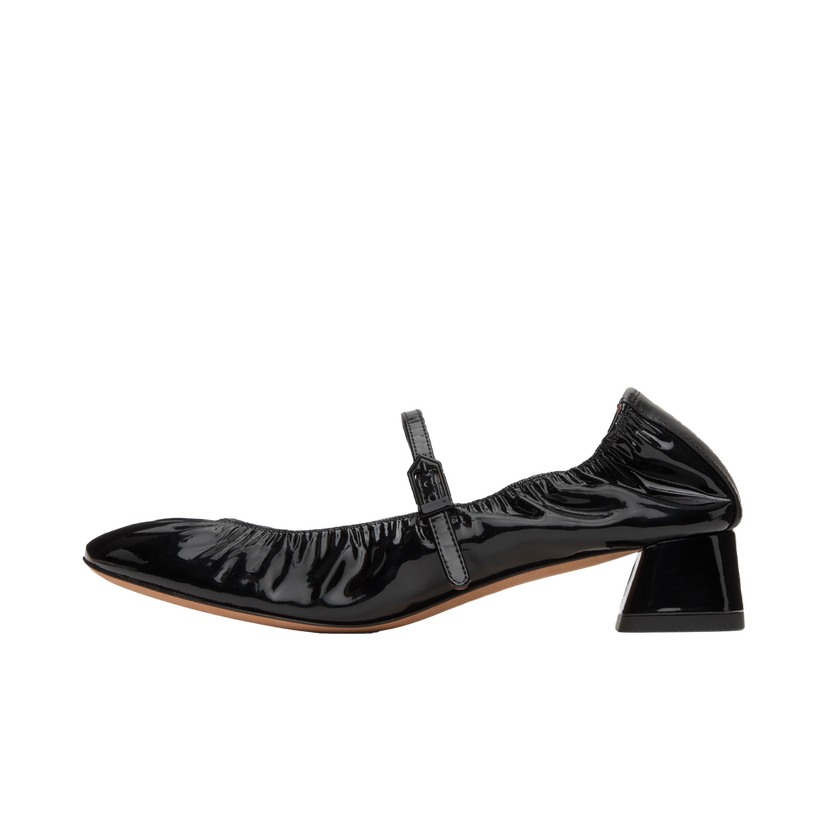 Tennarit ja kengät LANVIN Heeled Mary Jane Ballerina Flats Musta | FW-BAMB04-GLOS-H24