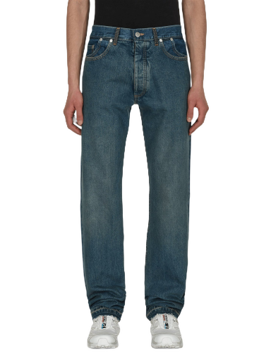 Jeans Maison Margiela Straight-Leg Faded Denim Pants Sininen | S50LA0194S30561 979