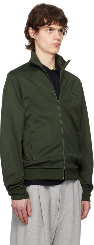 Tuulitakki Fred Perry Fred Perry Tricot Track Jacket Vihreä | J7826, 1