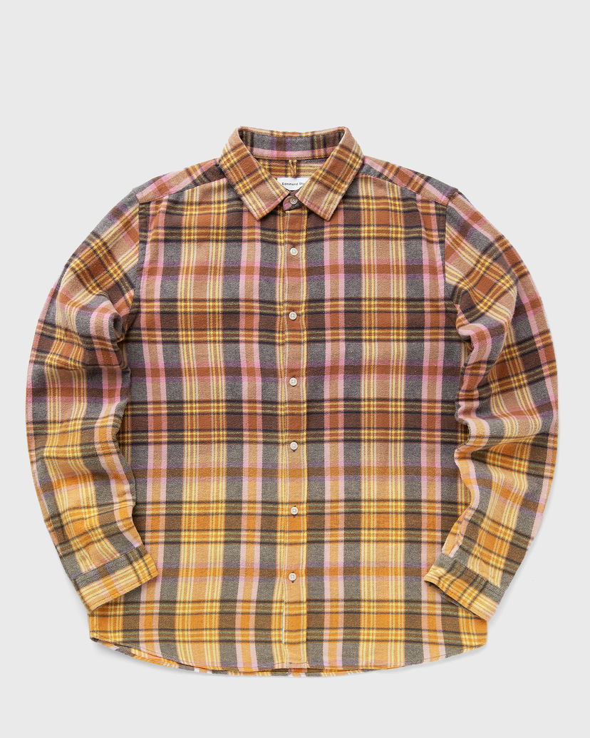 Paita Edmmond Studios BLEACHED SHIRT Longsleeves Oranssi | 324-10-22300