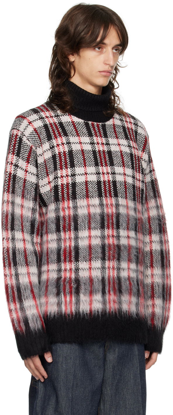 Villapaita Helmut Lang Helmut Lang Brushed Plaid Turtleneck Sweater Monivärinen | O06HW798, 1