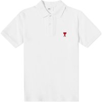 Poolopaita AMI Small A Heart Polo Tee Valkoinen | BFUPL001-760-100, 1