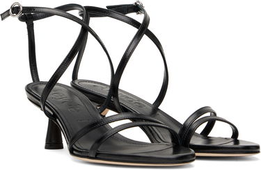 Asusteet Aeyde Aeyde Maeve Leather Heeled Sandals Musta | A11-HS-PRAR55ST156-SS25-800-007, 3
