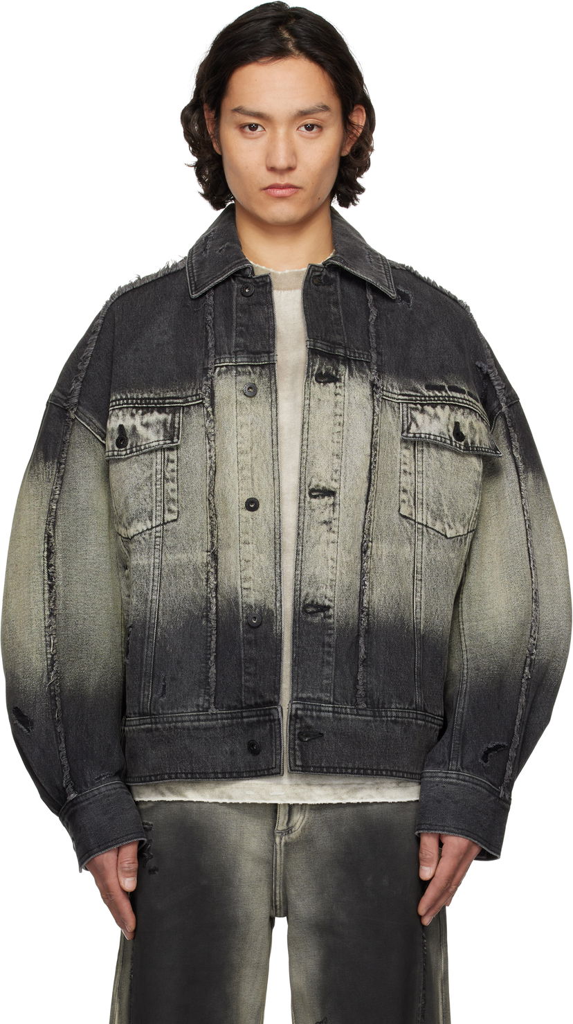 Takki Feng Chen Wang Feng Chen Wang Gradient Denim Jacket Harmaa | FUS19JK03