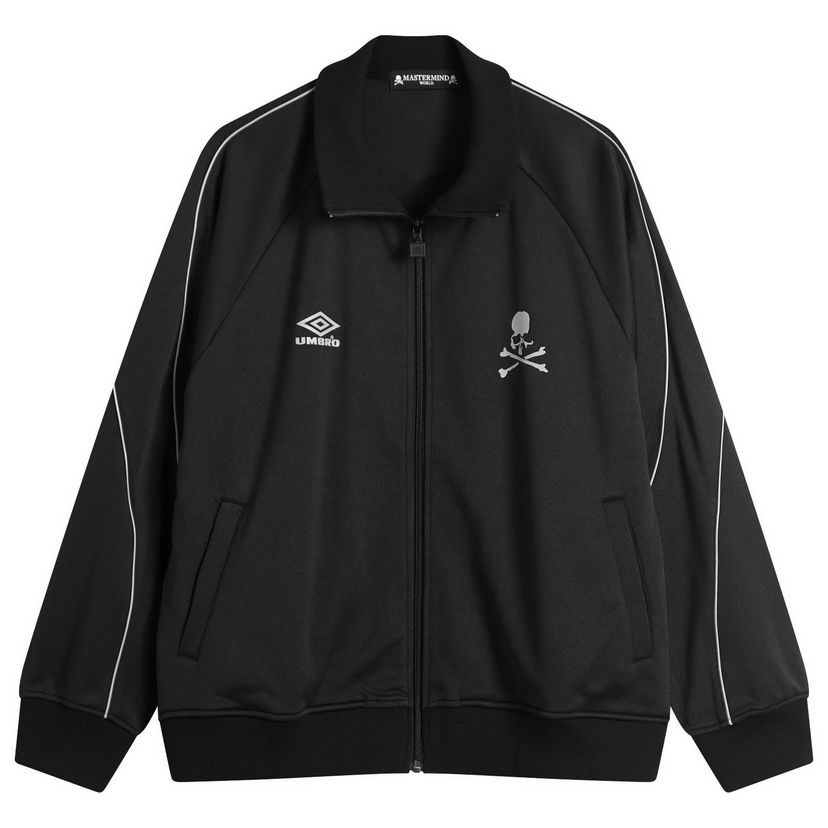 Takki Mastermind WORLD MASTERMIND WORLD x Umbro Track Jacket, Size Large Musta | MW25C14-BL105-1