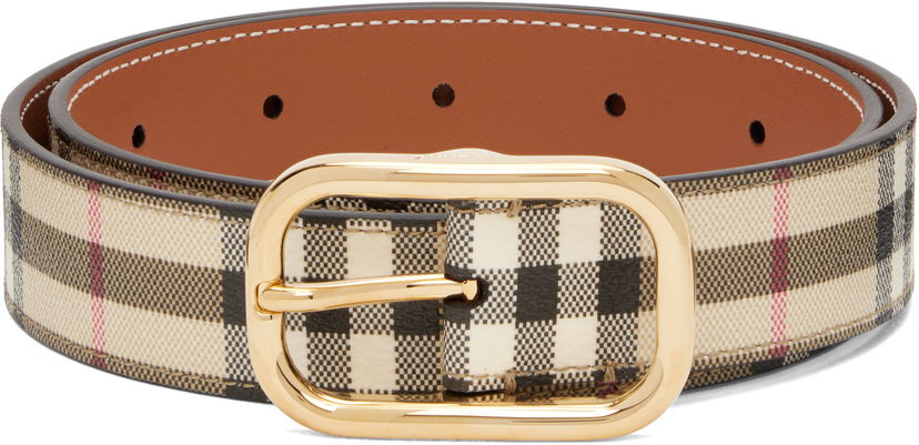 Vyöt Burberry Burberry Check Belt Beige | 8093830