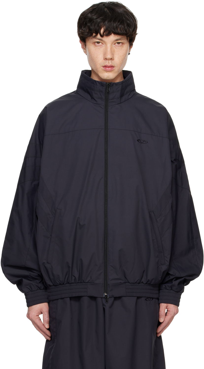 Tuulitakki VETEMENTS Oval Logo Track Jacket Musta | UA66JA370B