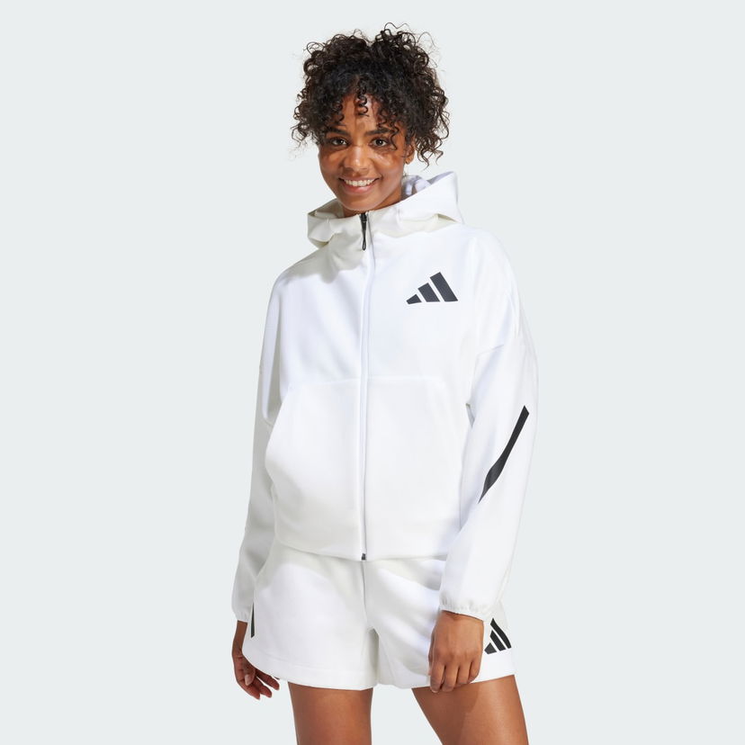 Huppari adidas Performance Z.N.E. Full-Zip Valkoinen | JE7849
