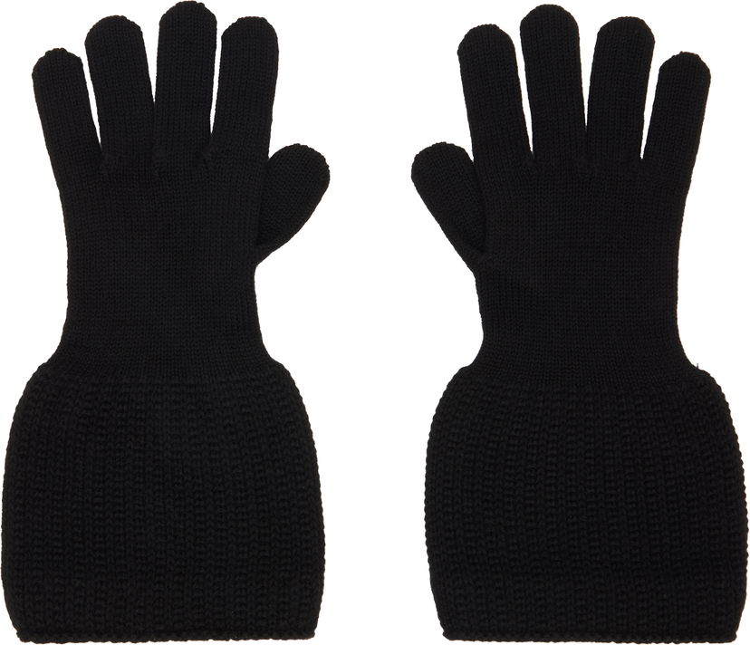 Käsineet Yohji Yamamoto YOHJI YAMAMOTO Knitted Gloves Musta | HL-W04-160