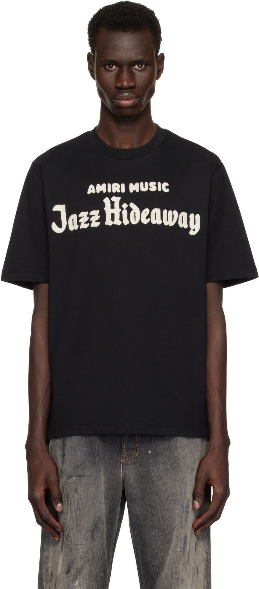 T-paita AMIRI Amiri Music Jazz Hideaway T-Shirt Musta | AMJYTE1172
