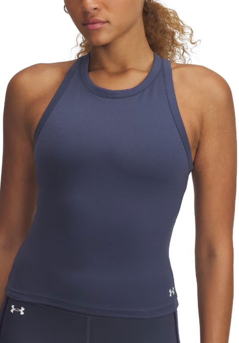 Tankkitoppi Under Armour Under Armour Motion High Neck Tank Top Tummansininen | 1390367-044