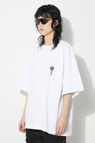 T-paita Fiorucci Fiorucci Lollipop Patch Boxy T-Shirt Valkoinen | M01FPTSH103CJ01WH03, 3