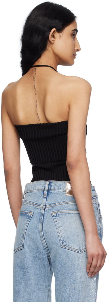 Tankkitoppi rag & bone Kaela Tube Top Musta | WAS24P032WB32, 2
