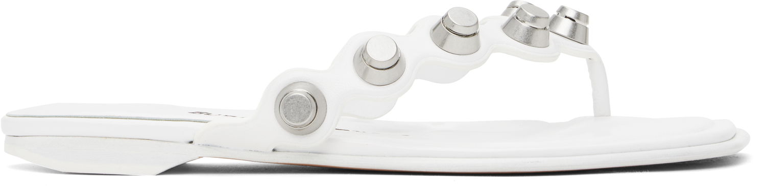 Tennarit ja kengät Alexander Wang Alexander Wang Rexa Thong Flat Sandals Valkoinen | 30225S008, 0
