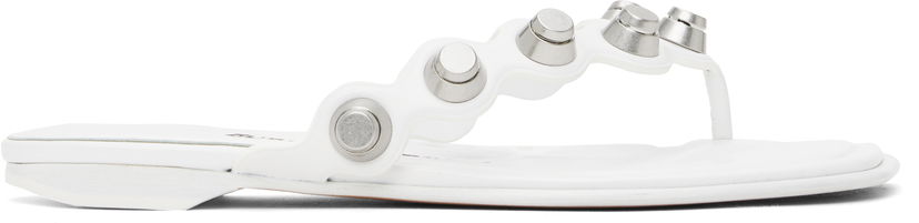 Tennarit ja kengät Alexander Wang Alexander Wang Rexa Thong Flat Sandals Valkoinen | 30225S008