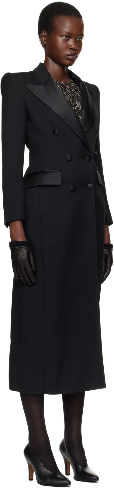 Trenssitakki Dolce & Gabbana Dolce&Gabbana Double-Breasted Tuxedo Coat Musta | F0W2FT FU272, 1