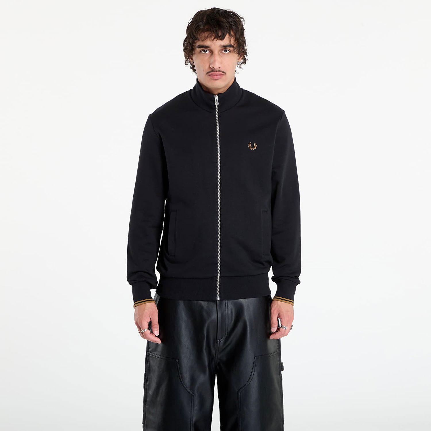 Huppari Fred Perry Fred Perry Zip Through Sweatshirt Musta | J1327 102, 0