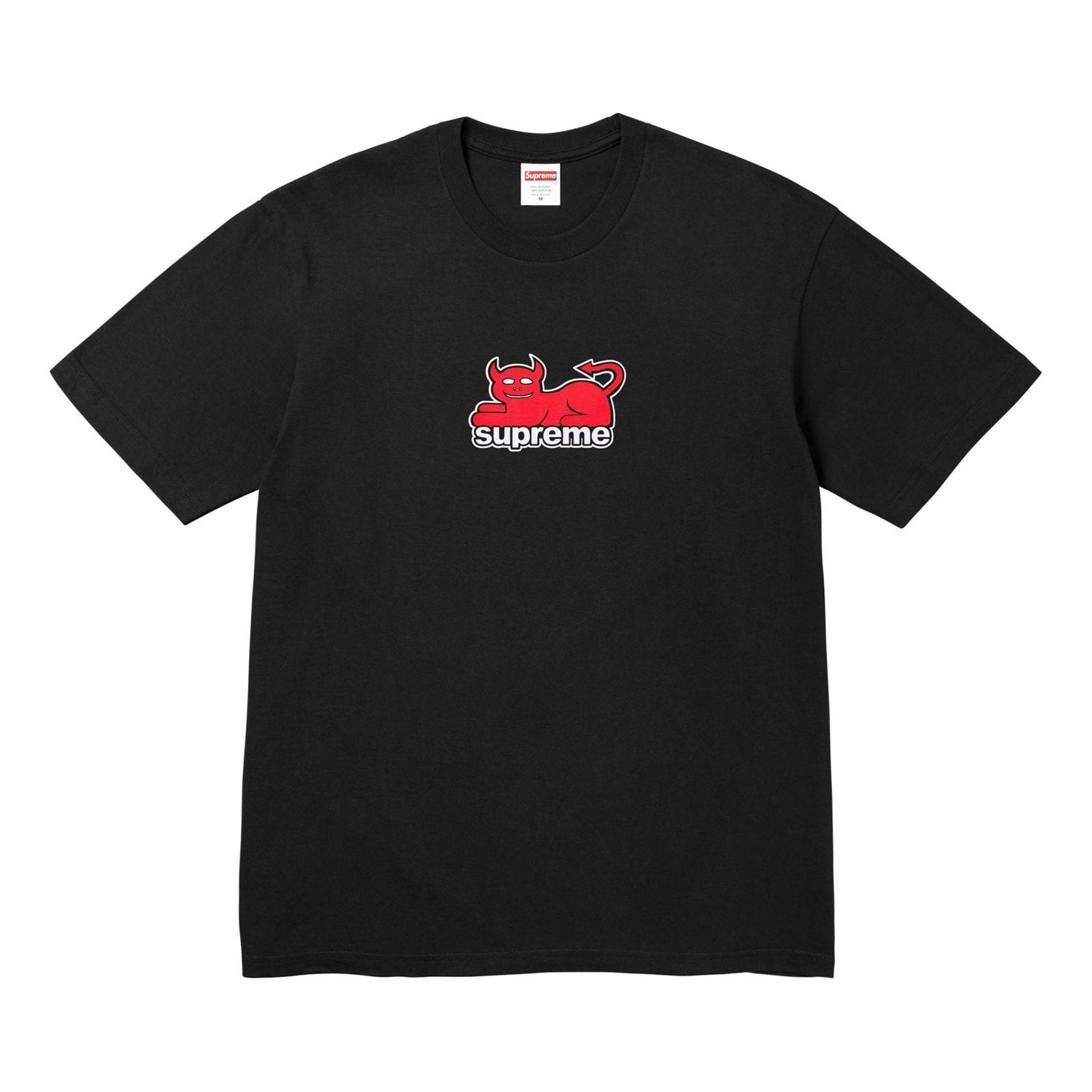 T-paita Supreme Toy Machine Devil Cat Graphic Tee Musta | SUP-SS24-069, 0