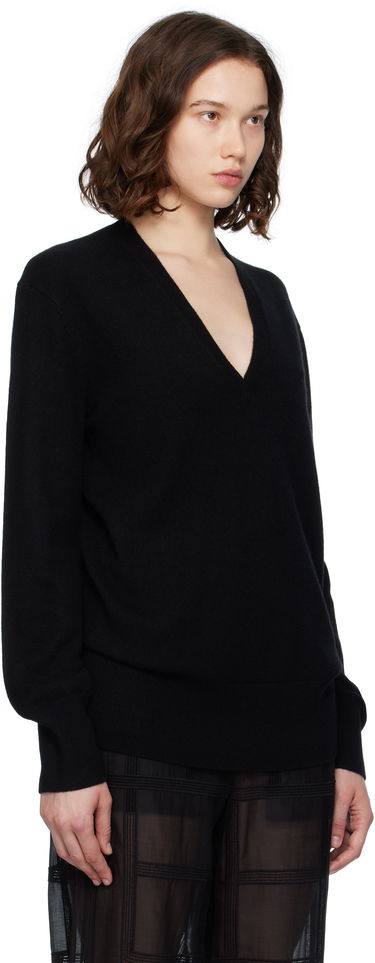 Villapaita TOTEME TOTEME Cashmere V-Neck Knit Sweater Valkoinen | 252-WRT0521-YA0016, 4