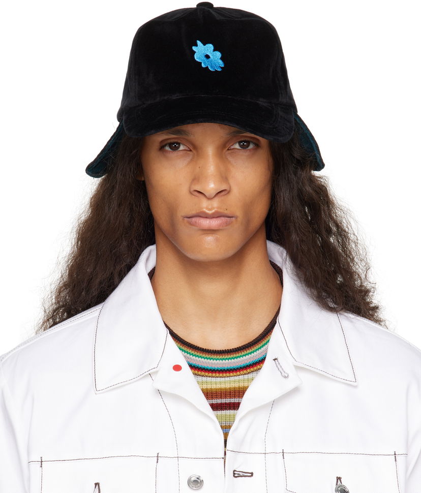 Korkki Paul Smith Paul Smith Velvet Ear Flap Cap Musta | M1A-987DT-L02121-79