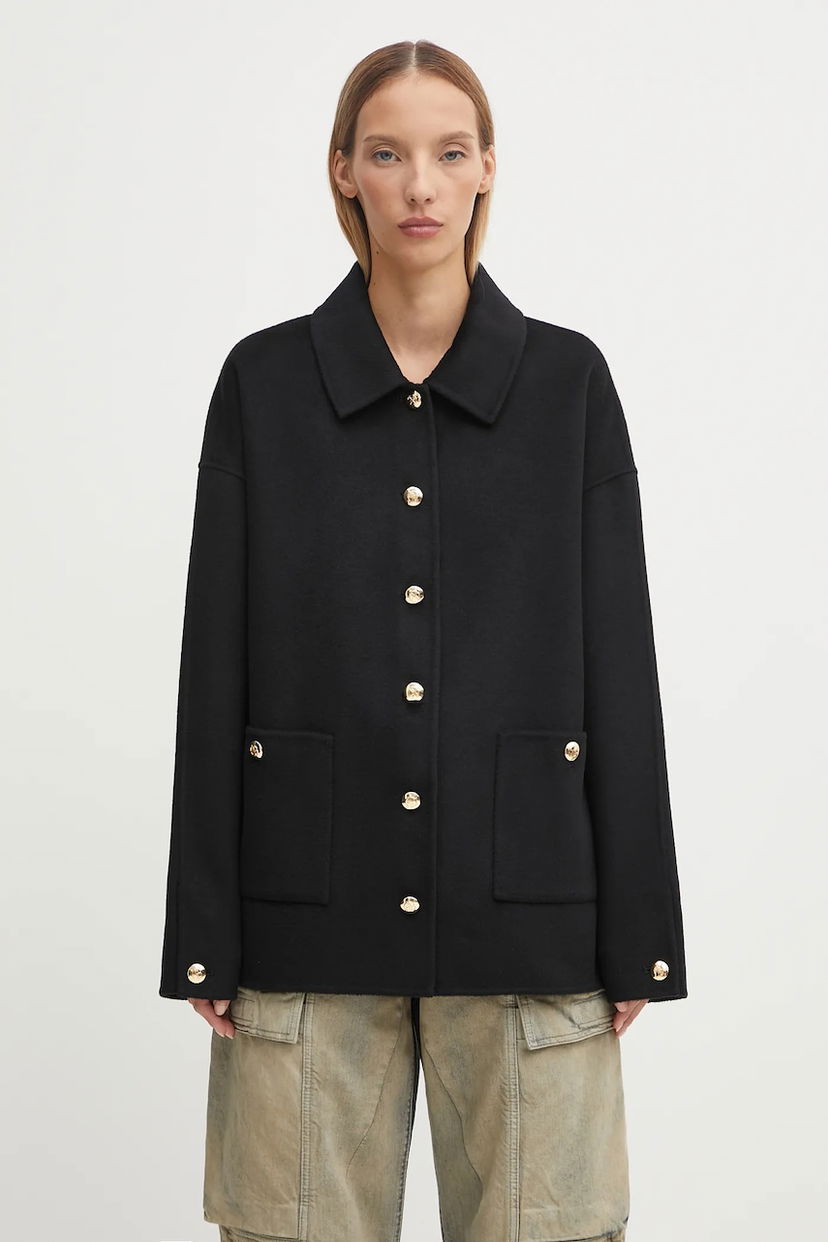 Takki Anine Bing Anine Bing Cashmere Blend Jacket Musta | A.01.10442
