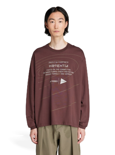 T-paita adidas Performance Terrex + and wander Xploric Burgundia | HZ0672