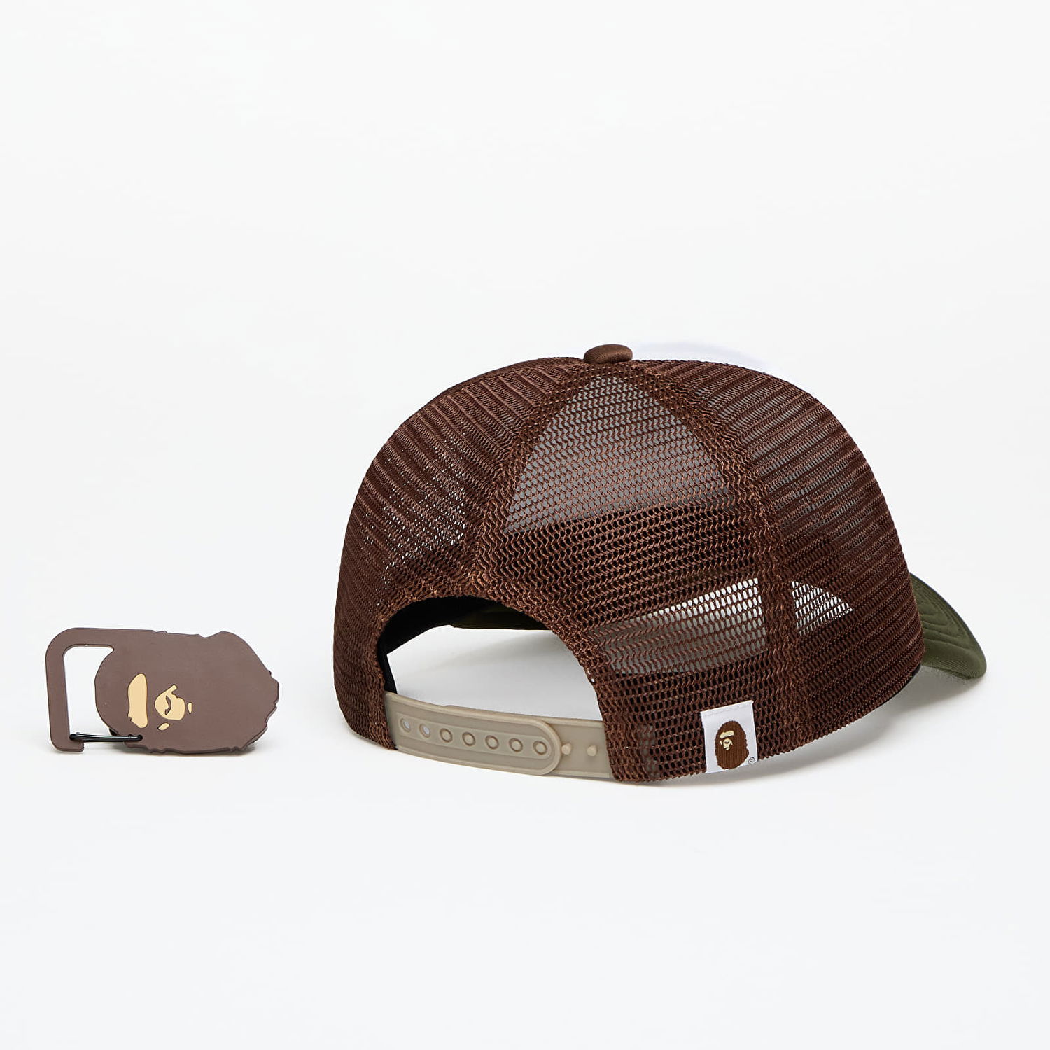 Korkki BAPE A BATHING APE College Mesh Cap Olive Drab Vihreä | 001CPK301004M OLD, 1