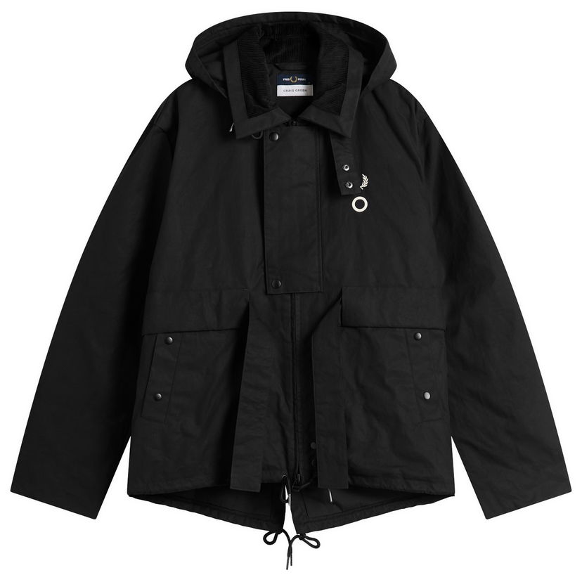 Takki Fred Perry x Craig Green Hooded Utility Jacket Musta | SJ1133-102