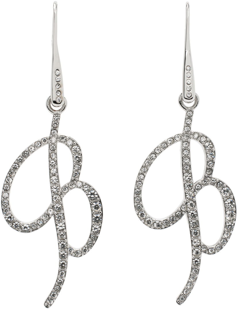 Korvakorut Blumarine Blumarine Crystal Logo Pendant Earrings Metallinen | P422W260A