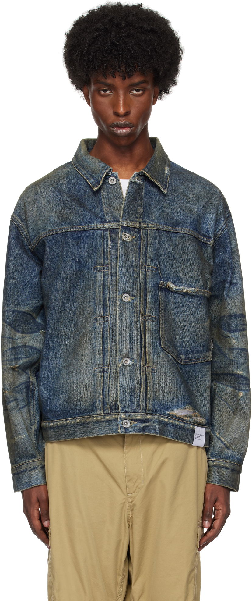 Takki Neighborhood Denim Jacket Sininen | 242XBNH-JKM01