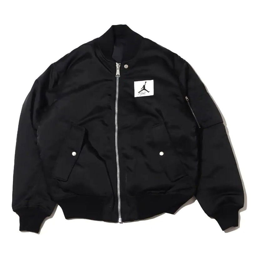 Bomber-takki Jordan Essentials Statement Varsity Jacket Musta | DQ7345-010