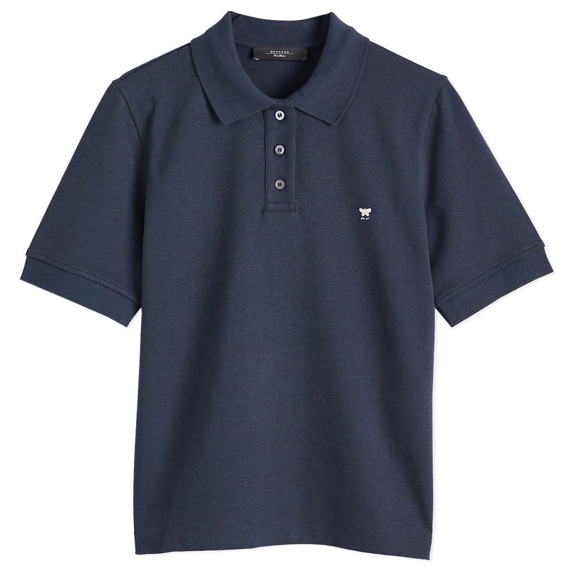 Poolopaita Max Mara Women's Scena Polo Shirt, Size Large Tummansininen | 2515951011600