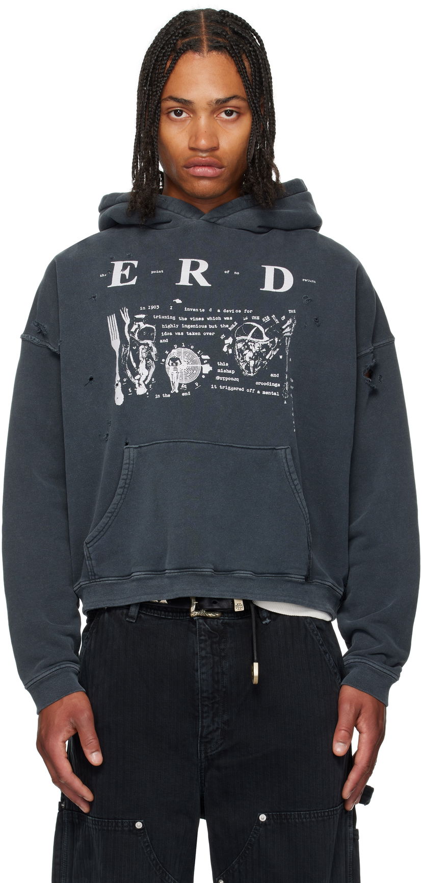 Huppari Enfants Riches Déprimés Enfants Riches Déprimés My Role in the War Hoodie Musta | 020-461