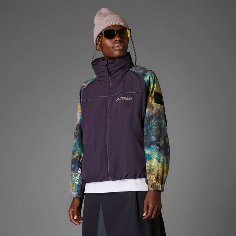 Tuulitakki adidas Performance Nat Geo WIND.RDY Jacket Violetti | JD5837