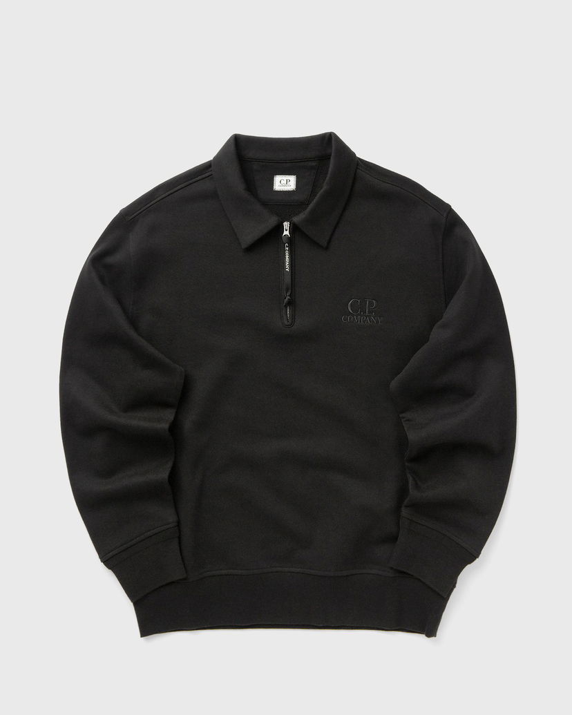 Huppari C.P. Company Polo Collar Sweatshirt Musta | 19CMSS140A005086W-999