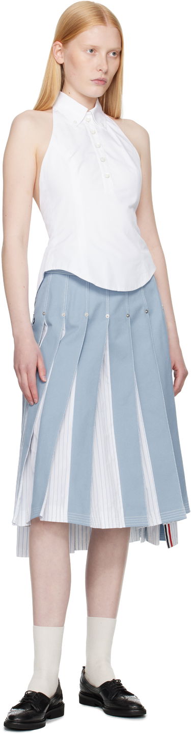 Tankkitoppi Thom Browne Thom Browne Halter Top Valkoinen | FLL201A-03113, 3
