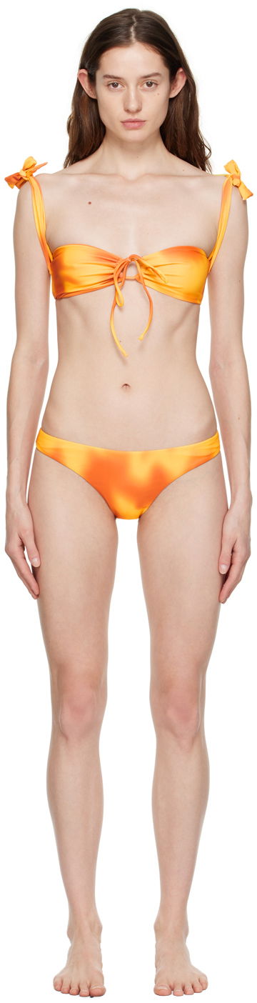 Uimapuvut GUIZIO Guizio Mona Tie-Front Bikini Oranssi | MB 5